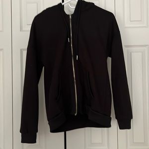 Soft black sweatshirt, worn once in awhile, size M